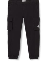 Calvin Klein - Woven Pants Black - Lyst