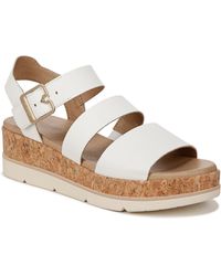 Dr. Scholls - Dr. Scholl's S Once Twice Espadrille Platform Wedge Sandal White/cork 9 M - Lyst
