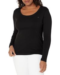 Tommy Hilfiger - Womens Long Sleeve Scoop Neck Tee T Shirt - Lyst