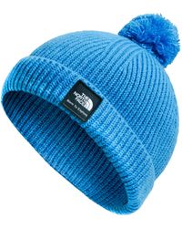 Berretto Con Risvolto Con Logo Tnf Su Riquadro Cafe Creme Taglia Taglia  Unica Standard di The North Face in Rosa - Lyst