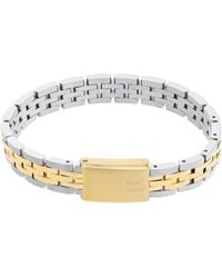 Tommy Hilfiger - Jewelry Stainless Steel & Ionic Plated Thin Gold Steel Link Bracelet,color: Gold Plated - Lyst