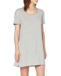 Calvin Klein S/S Nightshirt Camicia da Notte Donna - Grigio