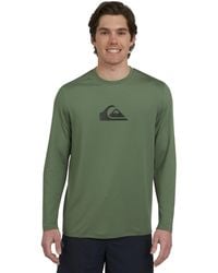 Quiksilver - Swimwear Regular Fit Upf 50 Long Sleeve Sun Tee Rash Guard Shirt - Lyst