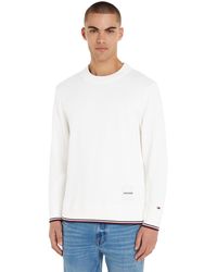 Tommy Hilfiger - Pullover Tipped Crew Neck Strickpullover - Lyst