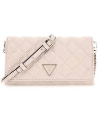 Guess - Giully Mini Xbody Flap Organizer Light Beige - Lyst