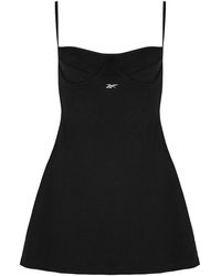 Reebok - S Classic Flared Wired Slim Dress With Shorts Black M - Lyst