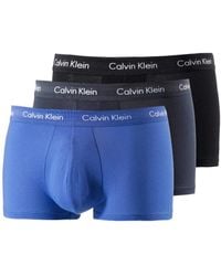Calvin Klein - 3er-Pack Boxershorts 3 PK Low Rise Trunk mit Stretch - Lyst