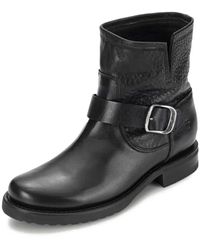 Frye - Veronica Booties For Made From Full Grain Brush-off Leather With Antique Metal Hardware And Waterproof - Lyst