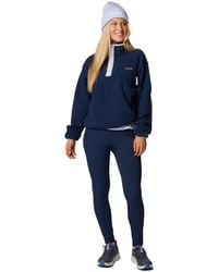 Columbia - Helvetia? II Cropped Half Snap Fleece Collegiate Navy - M - Lyst