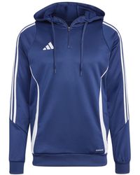 adidas Originals - Teamsport Textiel - Sweatshirts Tiro 24 Training Hoody Blauw Wit - Lyst