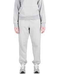 New Balance - Eential Tacked Logo French Terry Pant - Lyst