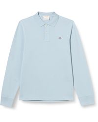 GANT - Reg Shield Ls Pique Rugger Polo Shirt - Lyst