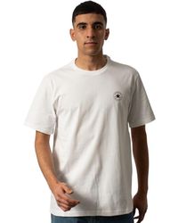 Converse - T-Shirt Go-To Mini Patch Bianca Taglia M Codice 10026565-A01 - Lyst