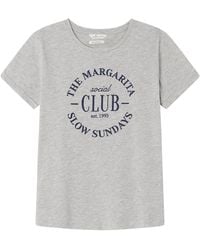 Springfield - Camiseta Gris XL - Lyst