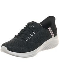 Skechers - Ultra Flex 3.0 Easy Step Bkpk Black Pink S Comfort Slip On Shoes - Lyst