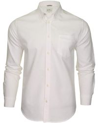 Ben Sherman - Camicie Casual - Button Down - Manica Lunga - Uomo (White (Embroidered Pocket Logo)) M - Lyst