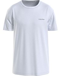 Calvin Klein - T-Shirt Kurzarm Micro Logo Interlock Rundhalsausschnitt - Lyst