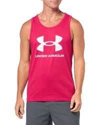 Under Armour - Sportstyle Logo Tank Top, - Lyst