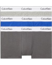 Calvin Klein - Pack Of 3 Boxer Short Trunks Low Rise Stretch Cotton - Lyst