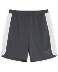 PUMA - S Fitness Performance Training Shorts Grey/aqua Xxl - Lyst