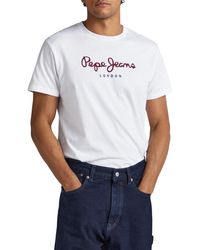 Pepe Jeans - 's EGGO Long Long-sleeved Top White Xl - Lyst