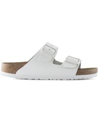 Birkenstock - Arizona Bs Soft Footbed Natural Leather White Sandals 4.5 Uk - Lyst