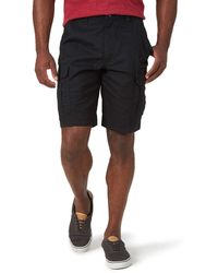 Wrangler Relaxed Fit At The Knee Flex Cargo Shorts - Black
