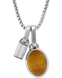 Fossil - Jewelry Silver-tone Stainless Steel Necklace - Lyst