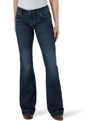 Wrangler - Womens Retro Mae Mid Rise Wide Leg Trouser Jeans - Lyst