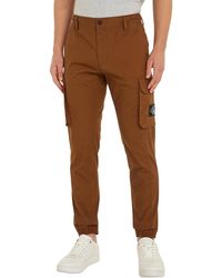 Calvin Klein - Skinny Washed Cargo Pants - Lyst