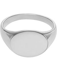 Fossil - Ring Edelstahl silber JF0477404010 Edelstahl ohne Edelsteine - Lyst