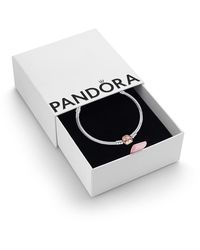 PANDORA - Jewelry Iconic Moments Snake Chain Charm Sterling Silver Bracelet - Lyst