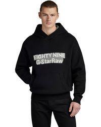 G-Star RAW - Graphic Loose Knitted Hoodie - Lyst