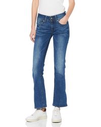 G-Star RAW Midge Saddle Mid Waist Bootcut Vaqueros Corte de Bota - Azul