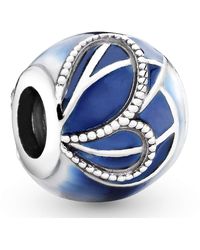 PANDORA Argent Charms et perles 797886ENMX - Bleu