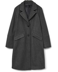 Vero Moda - VMFORTUNESARA LONG COAT GA BOO - Lyst