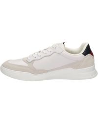 Tommy Hilfiger - Baskets Semelle Cuvette Elevated Cupsole Leather Mix Chaussures - Lyst