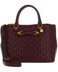 Guess Sosie Logo Floral Status Satchel