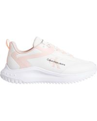 Calvin Klein - Sportschuhe für YW0YW01442 Eva Runner Low 01U Bright White-Peach Blush Schuhgröße 37 EU - Lyst