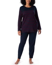 Schiesser - Schlafanzug Set lang Baumwolle Modal - Nightwear, multicolor 2_161069, 38 - Lyst