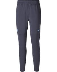 PUMA - Pants Pantalon d'entraînement de Football Olympique de Marseille S Bleu Azur Parisian Night Blue - Lyst