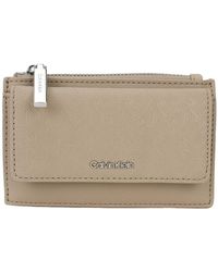 Calvin Klein - Ck Moet Zip Flap Cardholder_mono - Lyst