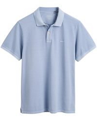 GANT - Polo da uomo Sunfaded Pique Regular Fit - Lyst