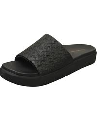 Tommy Hilfiger - Th Platform Pool Slide Shoes Black Slippers 38 - Lyst