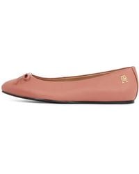 Tommy Hilfiger - Ballerina Lederen Platte Strik Fw0fw08359 Casual Schoenen - Lyst