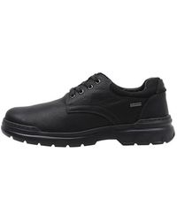 Clarks - Rockie Walk Gore-tex Leather Shoes In Black Standard Fit Size 9 - Lyst