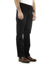 Wrangler - Texas Contrast Straight Leg Jeans da Uomo Nero (Black Overdee) 30W x 34L - Lyst