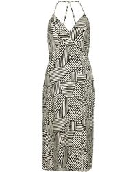 Superdry - Vintage MIDI Halter Slip Dress Kleid, - Lyst
