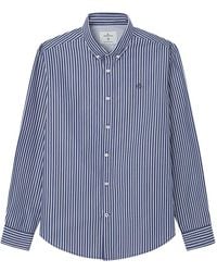 Springfield - Camisa de Poplin con Rayas popelín - Lyst