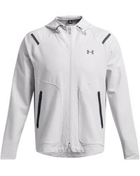 Under Armour - S Ua Unstoppable Jacket Lc Tracksuit Top Halo Gray/black Xl - Lyst